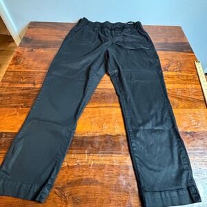 Buffalo David Bitton Black Drawstring Cargo Pants Womens L G Tencel Blend
